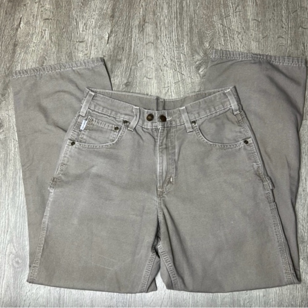 Carhartt Beige Loose Fit Carpenter Pants 30x30